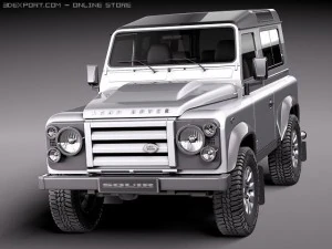 Land Rover Defender 2011 x-tech short 3D Model