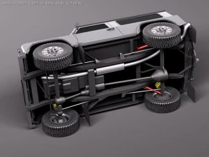 Land Rover Defender 2011 x-tech short 3D Model
