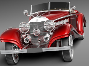 Mercedes-Benz 540K 1936-1938 Modèle 3D