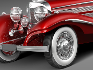 Mercedes-Benz 540K 1936-1938 Modèle 3D