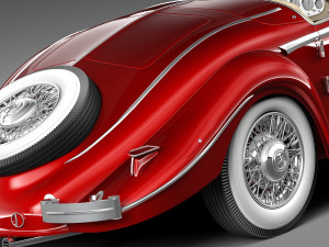 Mercedes-Benz 540K 1936-1938 Modèle 3D