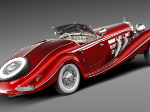 Mercedes-Benz 540K 1936-1938 Modèle 3D