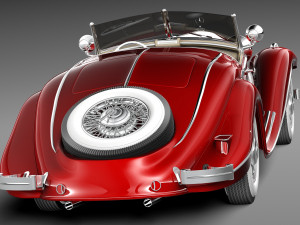 Mercedes-Benz 540K 1936-1938 Modèle 3D