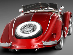Mercedes-Benz 540K 1936-1938 3D Model