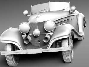 Mercedes-Benz 540K 1936-1938 Modèle 3D
