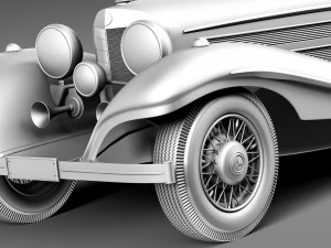 Mercedes-Benz 540K 1936-1938 3D Model