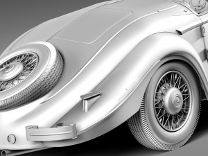 Mercedes-Benz 540K 1936-1938 Modèle 3D