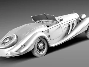 Mercedes-Benz 540K 1936-1938 3D Model