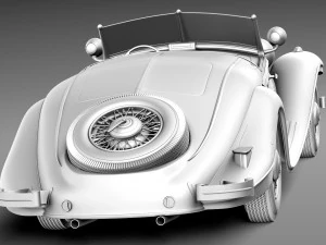 Mercedes-Benz 540K 1936-1938 3D Model