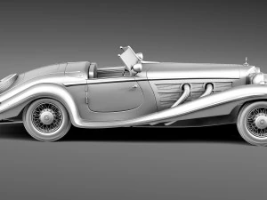 Mercedes-Benz 540K 1936-1938 3D Model