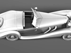 Mercedes-Benz 540K 1936-1938 3D Model