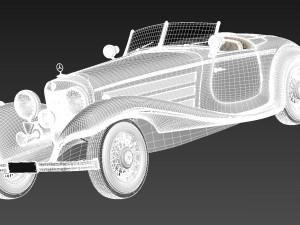 Mercedes-Benz 540K 1936-1938 Modèle 3D