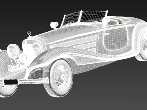 Mercedes-Benz 540K 1936-1938 3D Model
