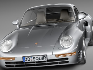 Porsche 959 1986-1990 3D Model