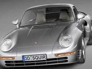 Porsche 959 1986-1990 3D Model