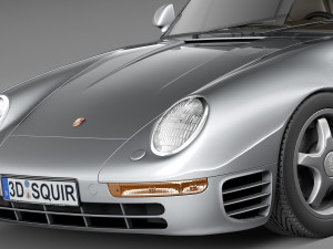 Porsche 959 1986-1990 3D Model
