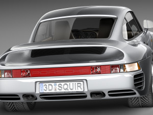 Porsche 959 1986-1990 3D Model