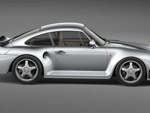 Porsche 959 1986-1990 3D Model