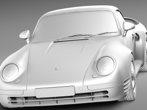 Porsche 959 1986-1990 3D Model