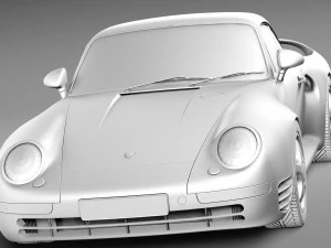 Porsche 959 1986-1990 3D Model