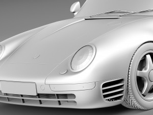 Porsche 959 1986-1990 3D Model