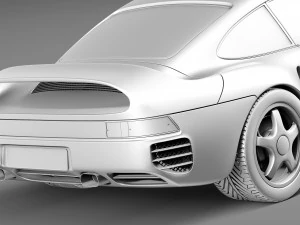 Porsche 959 1986-1990 3D Model