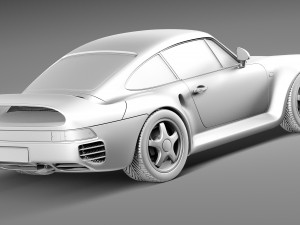 Porsche 959 1986-1990 3D Model