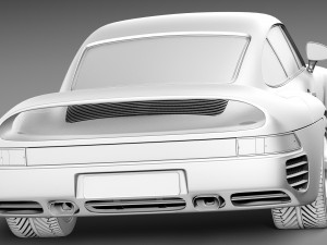 Porsche 959 1986-1990 3D Model