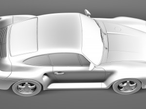 Porsche 959 1986-1990 3D Model