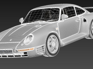 Porsche 959 1986-1990 3D Model