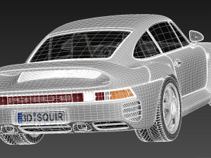 Porsche 959 1986-1990 3D Model