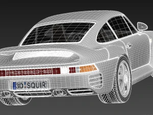 Porsche 959 1986-1990 3D Model