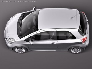 Toyota Yaris 3-door 2010 3D Model