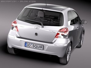 Toyota Yaris 3-door 2010 3D Model