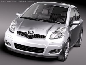Toyota Yaris 3-door 2010 3D Model