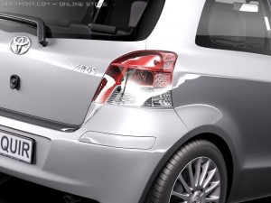 Toyota Yaris 3-door 2010 3D Model