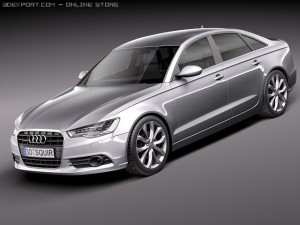 Audi A6 Sedan 2012-2015 3D Model