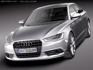 Audi A6 Sedan 2012-2015 3D Model