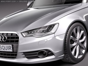 Audi A6 Sedan 2012-2015 3D मॉडल