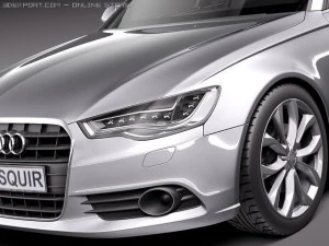 Audi A6 Sedan 2012-2015 3D Model