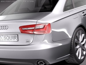Audi A6 Sedan 2012-2015 3D मॉडल