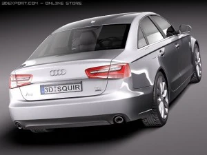 Audi A6 Sedan 2012-2015 3D Model