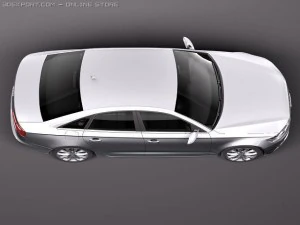 Audi A6 Sedan 2012-2015 3D Model