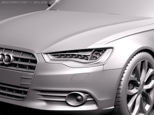 Audi A6 Sedan 2012-2015 3D मॉडल