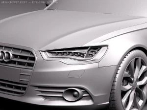 Audi A6 Sedan 2012-2015 3D Model