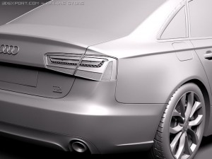 Audi A6 Sedan 2012-2015 3D मॉडल