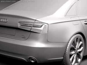 Audi A6 Sedan 2012-2015 3D Model