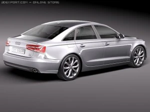 Audi A6 Sedan 2012-2015 3D Model
