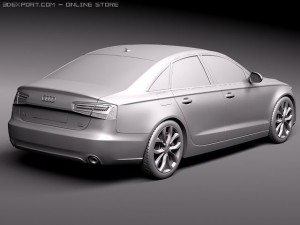 Audi A6 Sedan 2012-2015 3D मॉडल