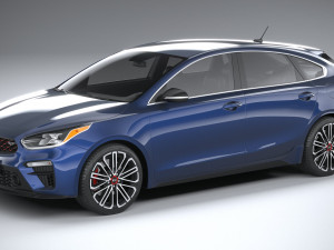 kia forte gt hatchback 2021 3D Model